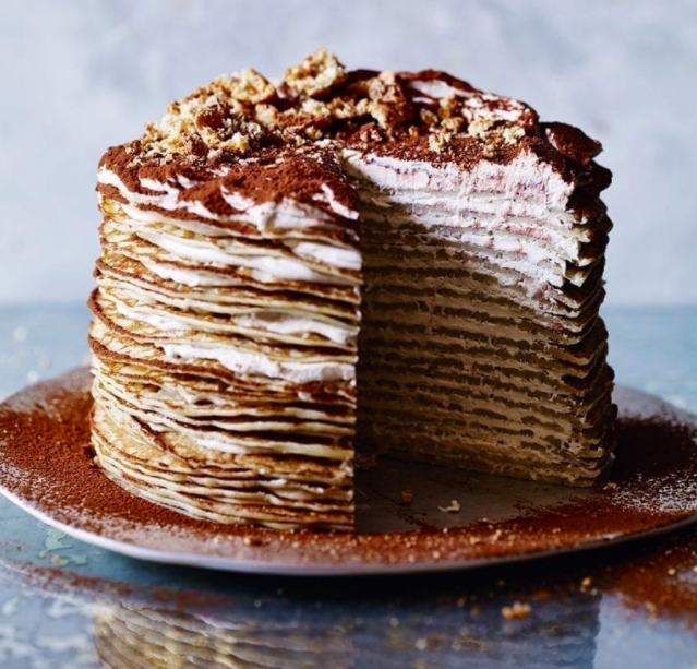 Tiramisu crepe cake - Tastetickler